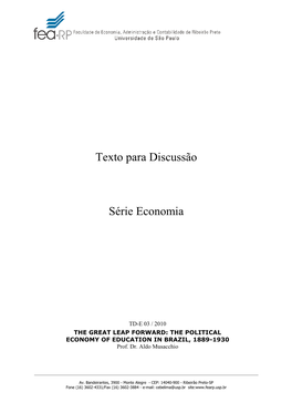 Capa Texto Aldo Musacchio