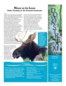 Moose on the Loose Radio Tracking on the Prescott Penninsula