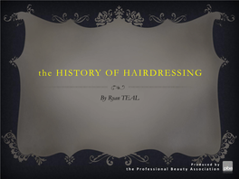Hairdresser History