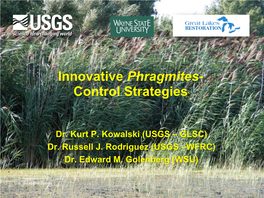 Innovative Phragmites- Control Strategies