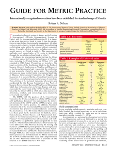 Guide .Or Metric Practice