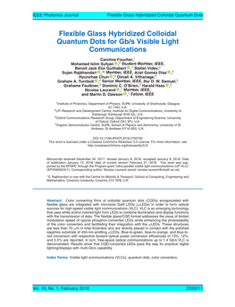 Foucher-Etal-IEEE-PJ-2018-Flexible-Glass-Hybridized-Colloidal