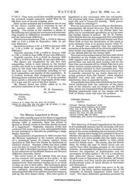 The Mexican Loggerhead in Europe 'Russell, NATURE, 143, 206 (1939)