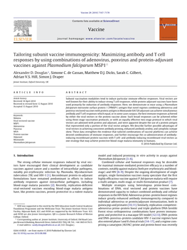 Tailoring Subunit Vaccine Immunogenicity