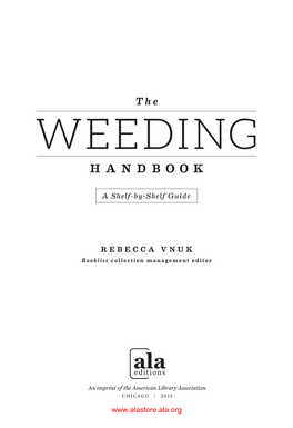 Weeding Handbook