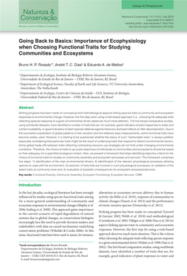 Importance of Ecophysiology When Choosing Functional Traits for Studying Communities and Ecosystems