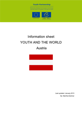 Information Sheet YOUTH and the WORLD Austria
