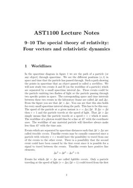 AST1100 Lecture Notes
