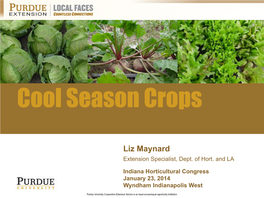 Cool Season Crops