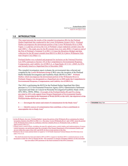 Portland Harbor RI/FS Draft Final Remedial Investigation Report August 29, 2011April 27, 2015