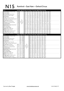 N15 Romford–EastHam–OxfordCircus