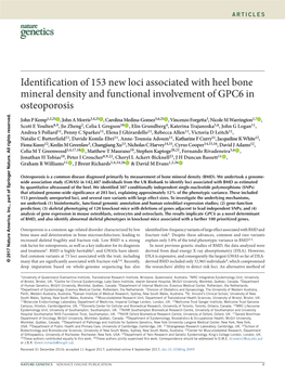 Identification of 153 New Loci Associated with Heel Bone