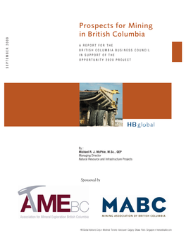 Prospects for Mining in British Columbia