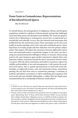 From Casta to Costumbrismo: Representations of Racialized Social Spaces Mey-Yen Moriuchi