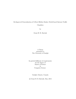 On Improved Generalization of 5-State Hidden Markov Model-Based Internet Traﬃc