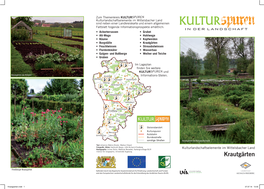 Krautgärten • Feuchtwiesen • Streuobstwiesen • Flurdenkmäler • Wasserbau • Galgen- Und Bußberge • Weiher Und Teiche • Gruben