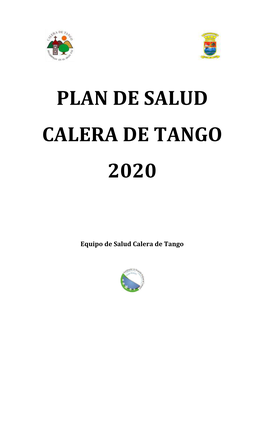 Plan De Salud Calera De Tango 2020