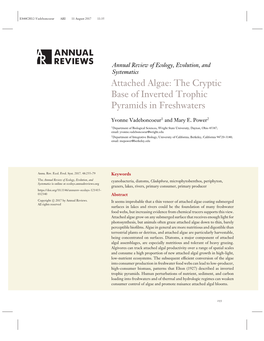 Attached Algae: the Cryptic Base of Inverted Trophic Pyramids in Freshwaters