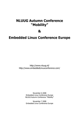 Embedded Linux Conference Europe