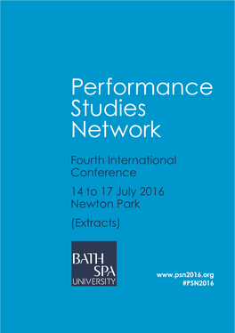 Performance Studies Network