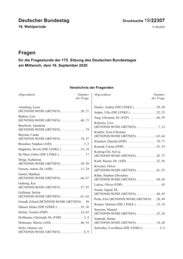 Drucksache 19/22307 19