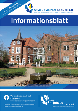 Infoheft August 2021 Als PDF-Download