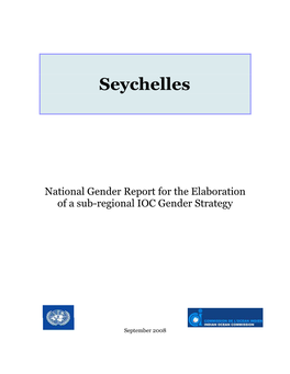 National Gender Report for the Elaboration of a Sub-Regional IOC Gender Strategy