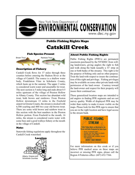 Public Fishing Rights Maps: Catskill Creek