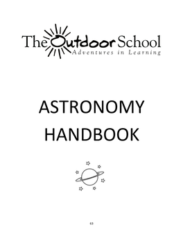 Astronomy Handbook