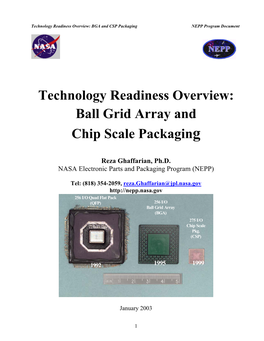Ball Grid Array and Chip Scale Packaging
