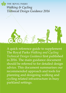Walking & Cycling Technical Design Guidance 2016 a Quick