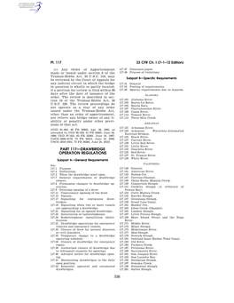 536 Part 117—Drawbridge Operation Regulations