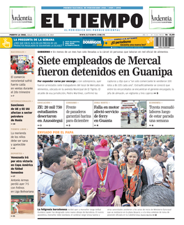 Siete Empleados De Mercal Fueron Detenidos En Guanipa