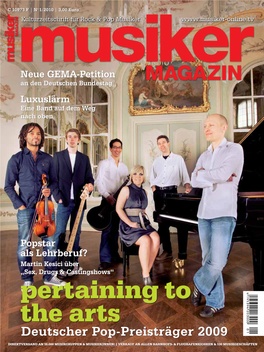 Archiv: Musiker Magazin 01/2010 (PDF)