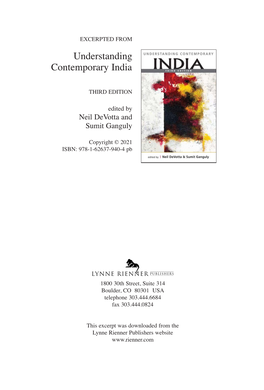 Understanding Contemporary India