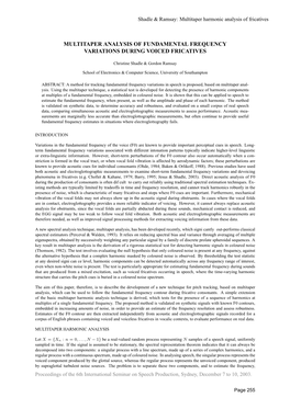 Multitaper Analysis of Fundamental Frequency Variations During Voiced Fricatives