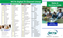 WCTA Digital TV Channel Lineup