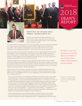 2018 Dean's Report