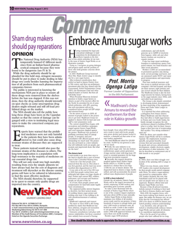 Embrace Amuru Sugar Works