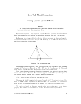 Let's Talk About Symmedians!