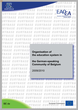 Organisation of the Education System in the German-Speaking Community of Belgium, 2009/10