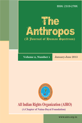 The Anthropos (A Journal of Human Spectrum)