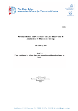 KNOTS from Combinatorics of Knot Diagrams to Combinatorial Topology Based on Knots