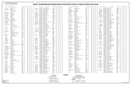 Index to Washington Snow Survey and Water Supply Forecasting Data Sites