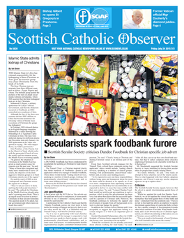 Secularists Spark Foodbank Furore