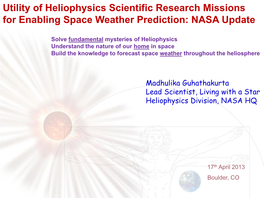 NASA Heliophysics Division