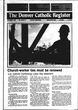 Church-Worker Ties Must Be Renewed U.S