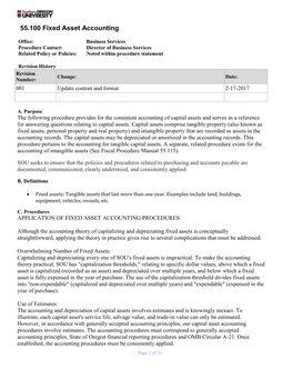 55.100 Fixed Asset Accounting