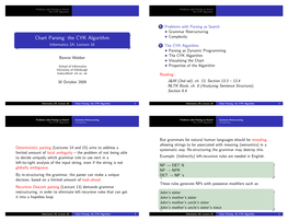 Chart Parsing: the CYK Algorithm Complexity