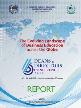 REPORT the Evolving Landscape of Business Education Across the Globe National Business Education Accreditation Council 2019